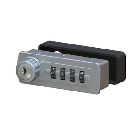 Lockey Gemini Mechanical Combination Cabinet Lock Silver Left Handed Horizontal GM270-SL